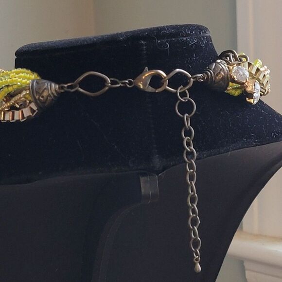 Vintage Choker Style Multi-strand beaded necklace - Picture 2 of 3